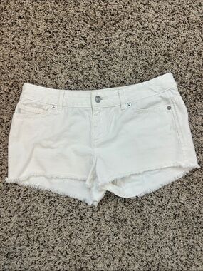 Michael Kors White Denim Cutoff Shorts Size 4